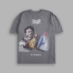 NIGHTMARE "GRUNGE" TEE IN DOVE GRAY
